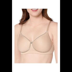 Breezies Women's Featherlite Breathe Wirefree T-Shirt Bra Sunbeige -